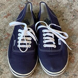 Women's Size 9.5 Navy Vans